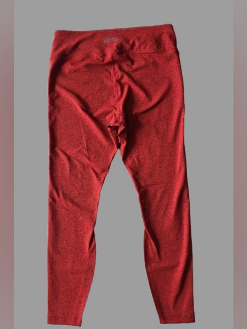 NOBULL HighRise Ankle Leggings M Red Black Marled Athletic Gym Training Crossfit